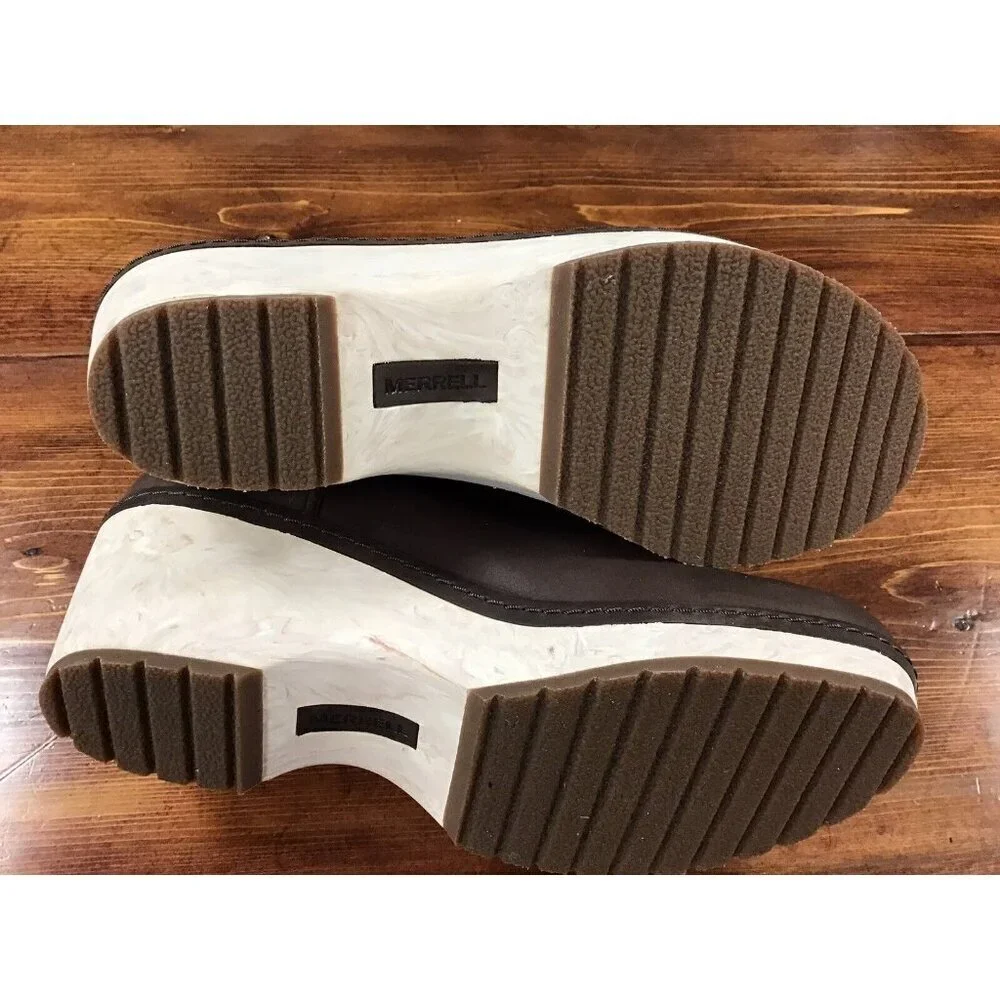 Woman’s Brown Merrell Halendi Bluff Pull-on Boots Size 10.5 - Picture 5 of 10